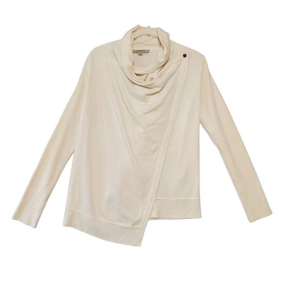 ALL SAINTS WOMEN'S LONG SLEEVE IVY DRAPE CARDIGAN EXTRA SAMLL - Picture 1 of 9